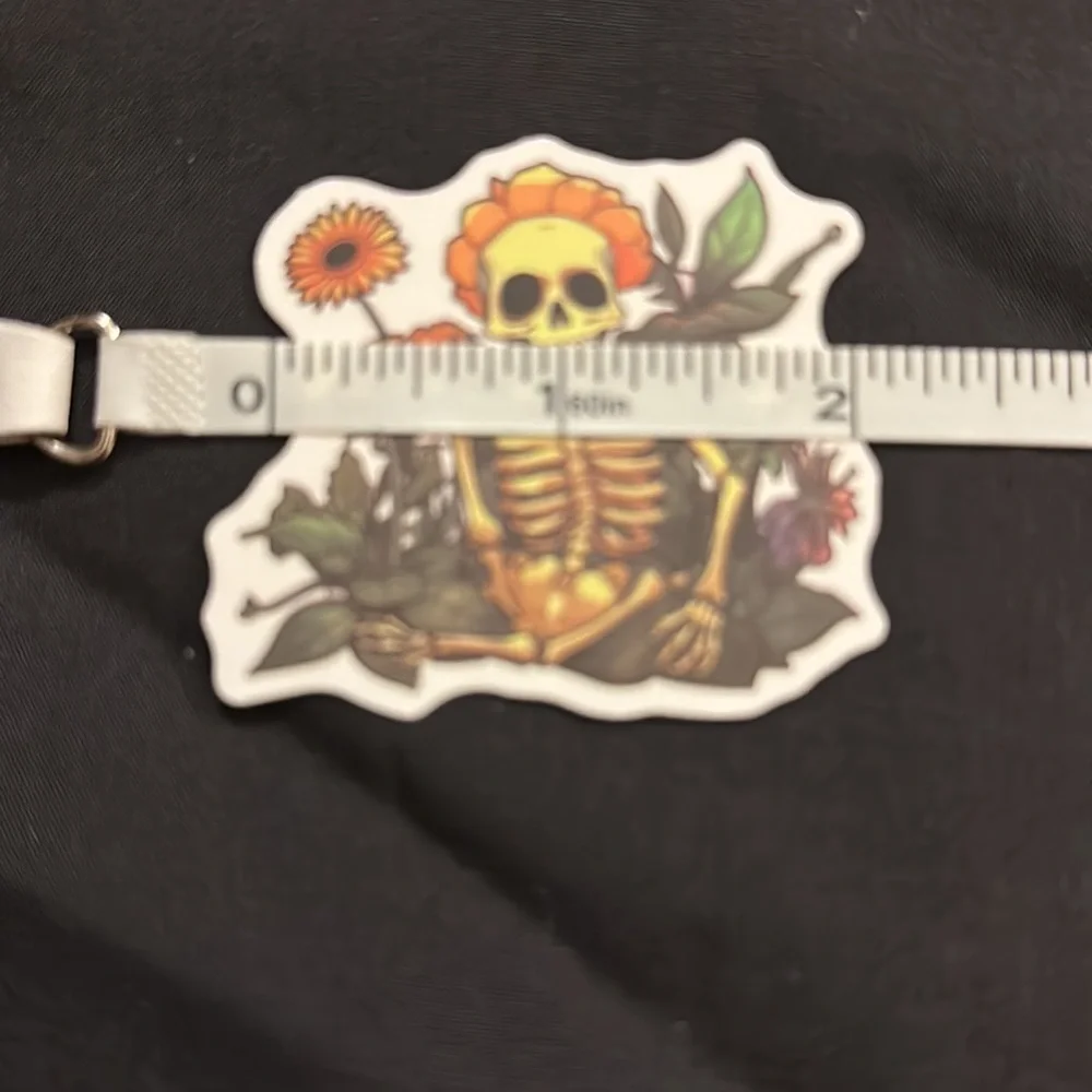 Floral skull stickers/decals